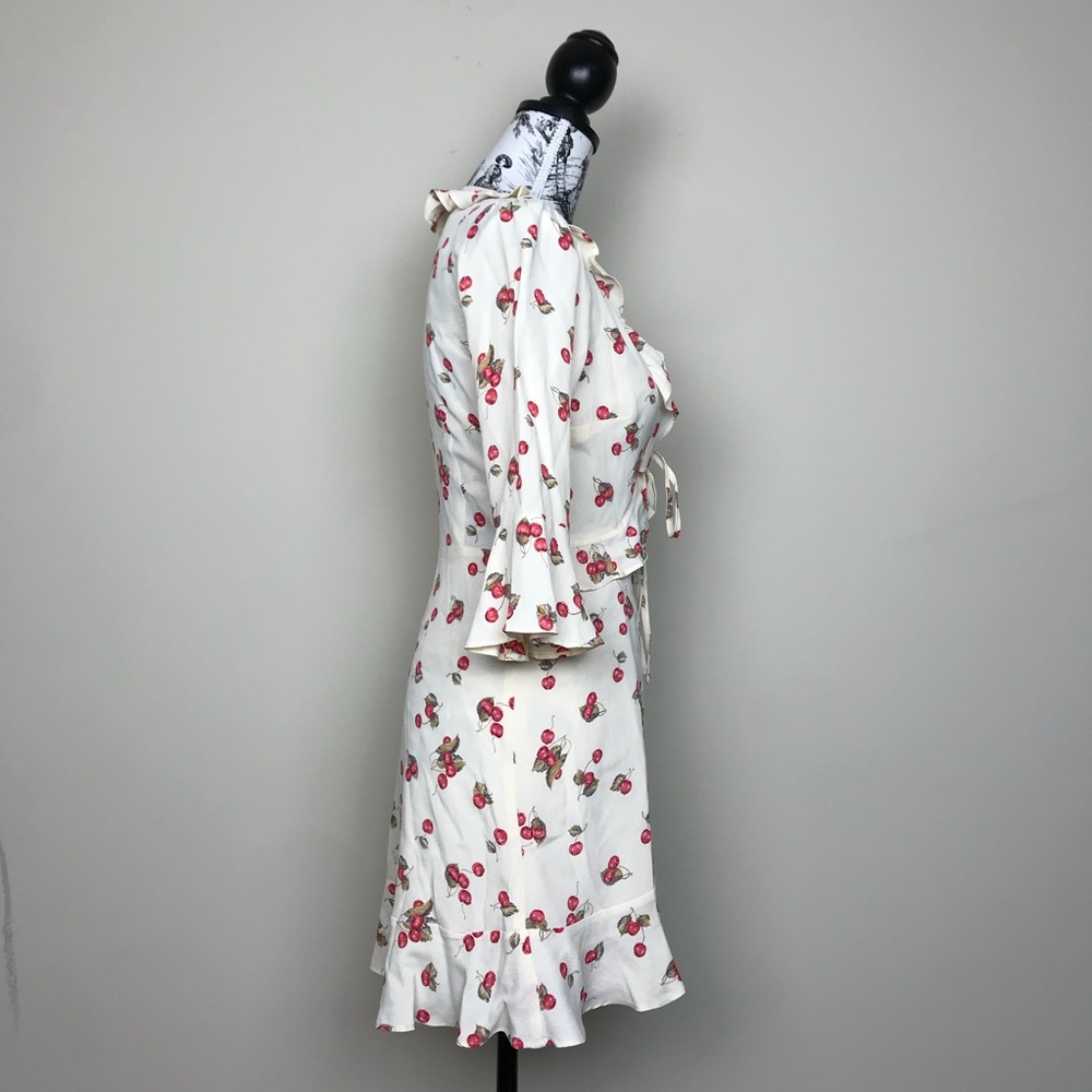 ❤️SOLD❤️ FOR LOVE & LEMONS Cream Cherry Sundress - Picture 3 of 6